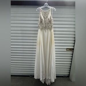 Maggie Sottero Ivory Beaded Wedding Dress Size 14 – Restoration / Project Gown